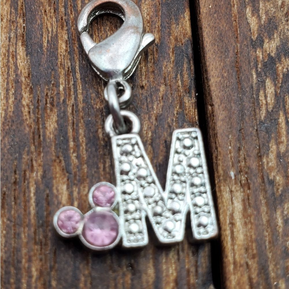 Disney parks collectible charm for bracelet or necklace  initial‎ M